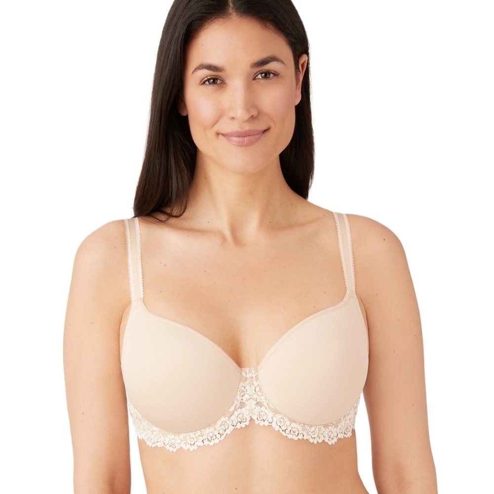 Sz 38DDD Sand Wacoal Embrace Lace T-shirt Bra